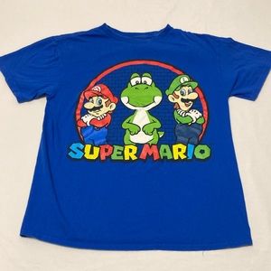 Super Mario Blue Graphic Tee